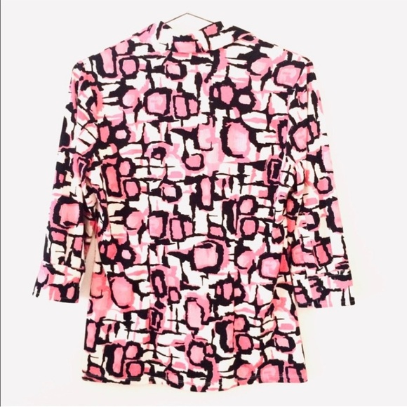 I.N.C. International Concepts Button Down Shirt, Printed Bright, fuchsia - Picture 2 of 3